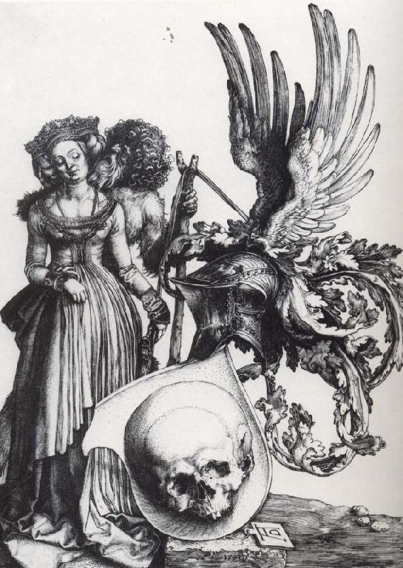 Albrecht Durer The Coat of Arms of Death Spain oil painting art